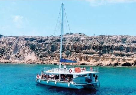 sail away and back again on this fun party catamaran from Limassol, Cyprus.
