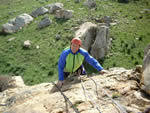 Rock climbing in Cyprus.
