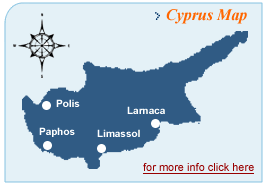 Map of Cyprus, you can locate places of your interest and arrange adventure with Cyprus adventure experts.