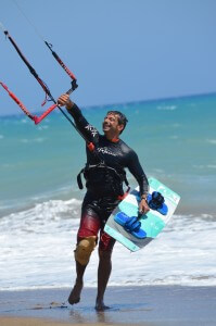 Kitesurfing in Cyprus,also known as kite boarding is an exhilarating sport.
