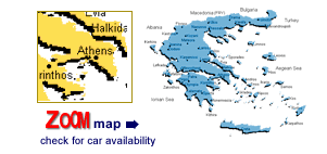 Map of Greece, rent a car and start you unforgettable adventure around Greece