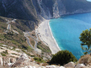Mystros Beach is believed to be one of the best beaches in Europe and well worth the visit when staying on Kefalonia Island. This photograph was kindly provided by Neill Taylor www.ntay.com Photos (c) 2001