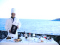 Petassos Beach Hotel Mykonos Restaurant, Click to enlarge