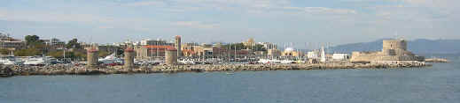 The Port of Rhodes, Photograph taken by Zak Chrisostomou, Oct 03