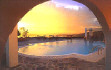 Rocabella Apartments Santorini Pool Sunset, Click to enlarge